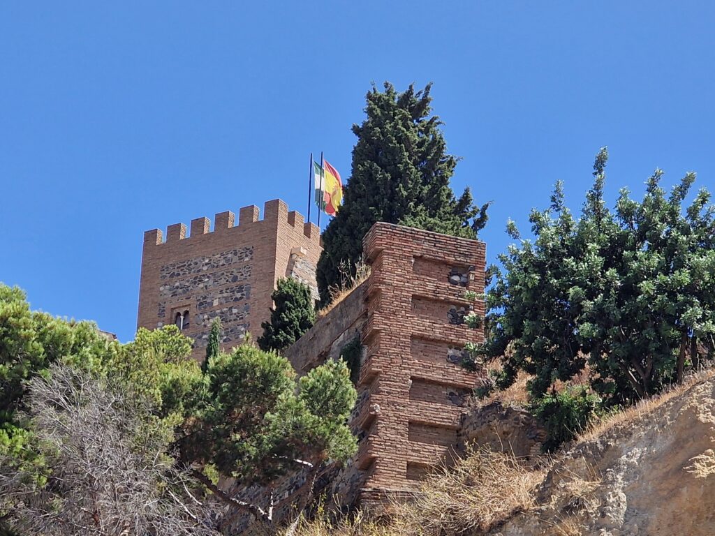 The Moorish fortress Fortaleza de Vélez-Málaga on the hilltop above the old town in Axarquía.