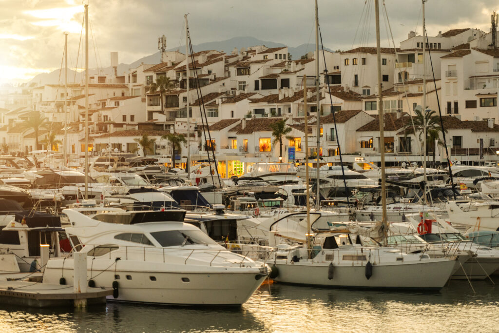 Luxury yachts in Puerto Banús Marbella