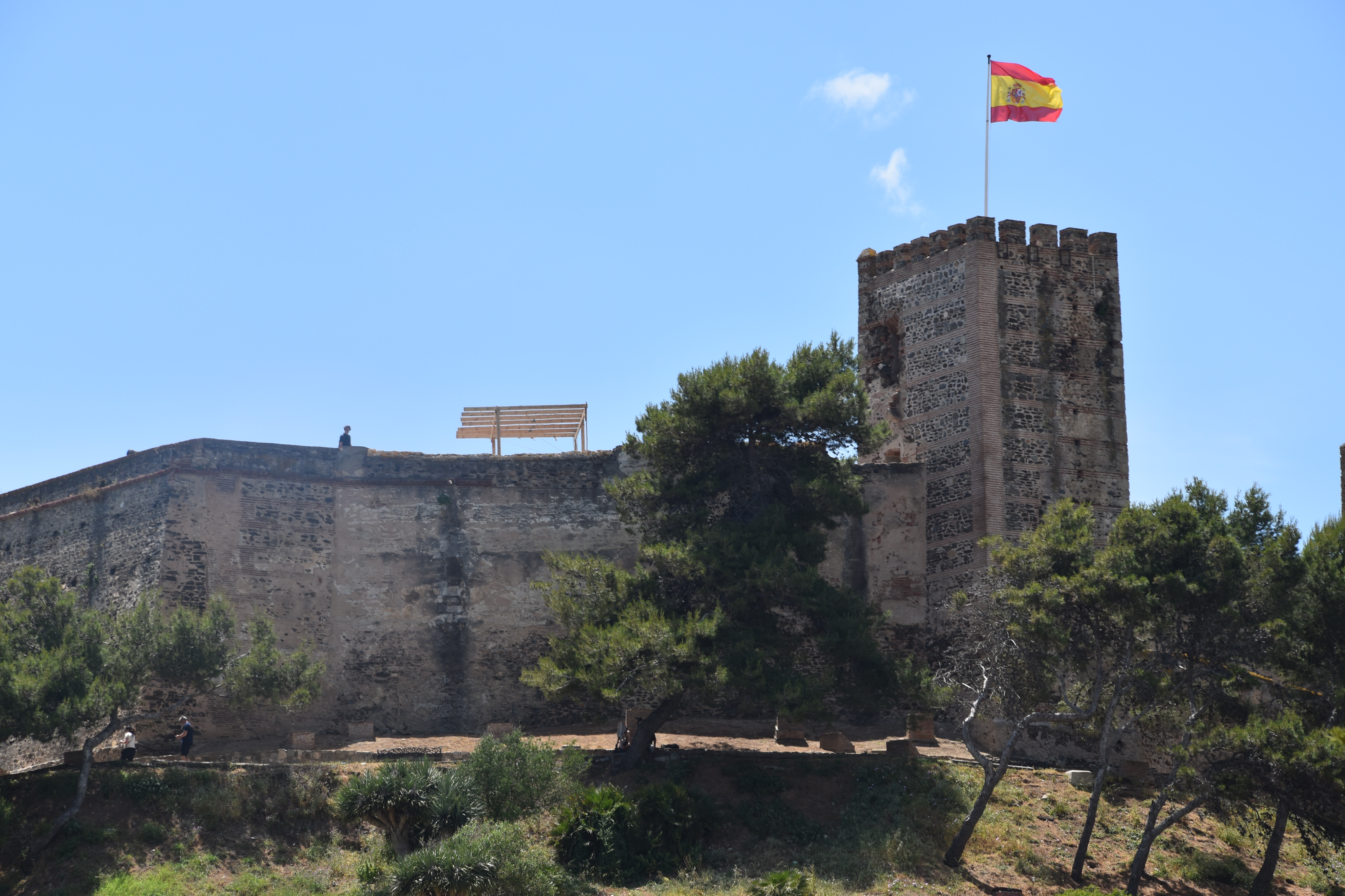 Sohail Castle historic fortress overlooking the coast in Fuengirola, Costa del Sol.