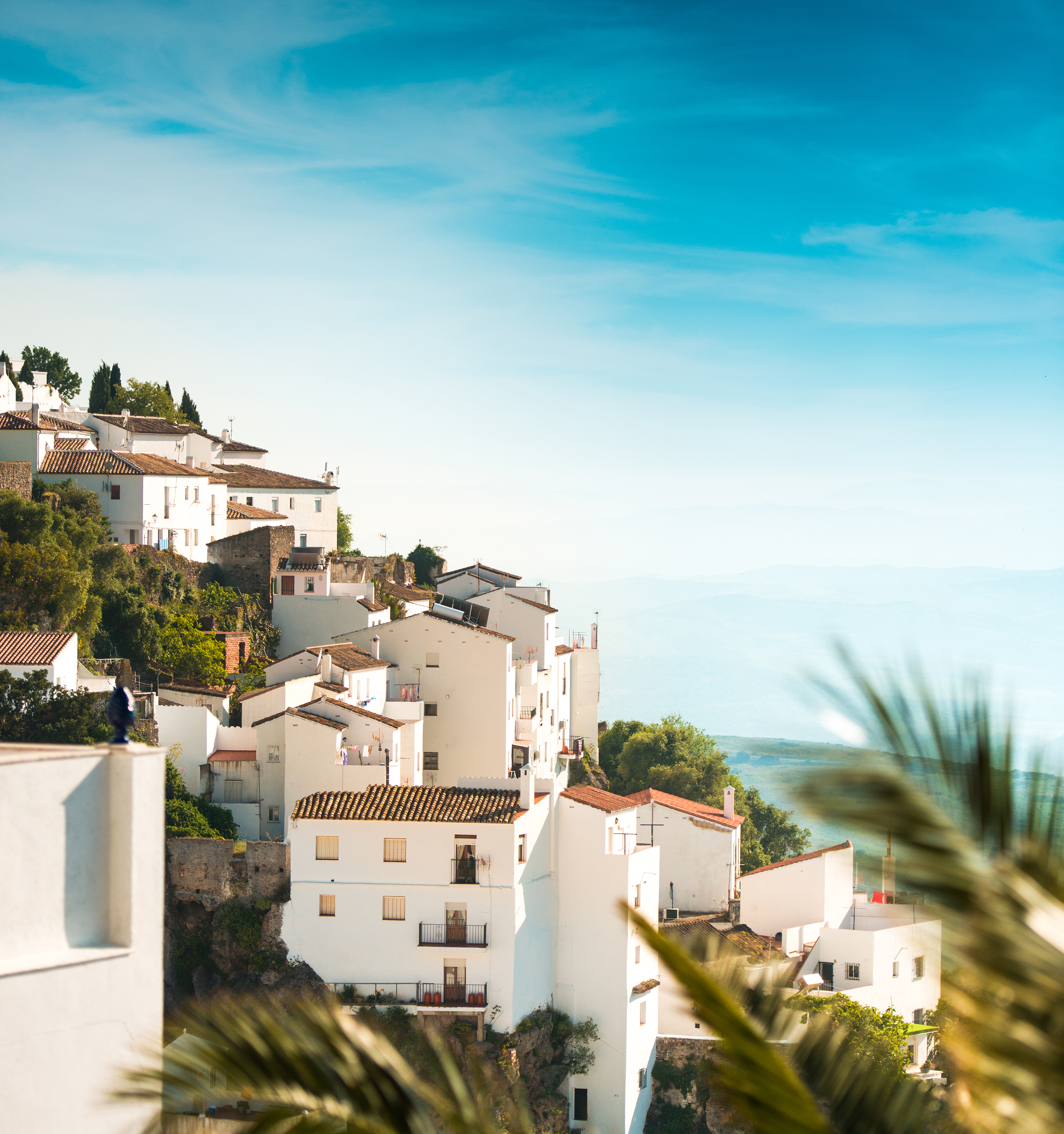 Traditional whitewashed houses in Nerja Costa del Sol